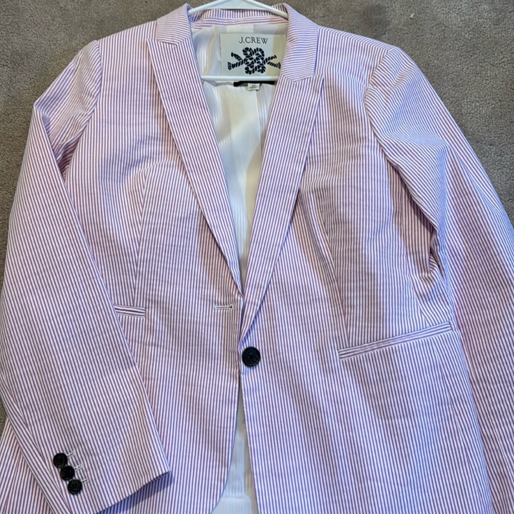 JCrew seersucker blazer NWOT